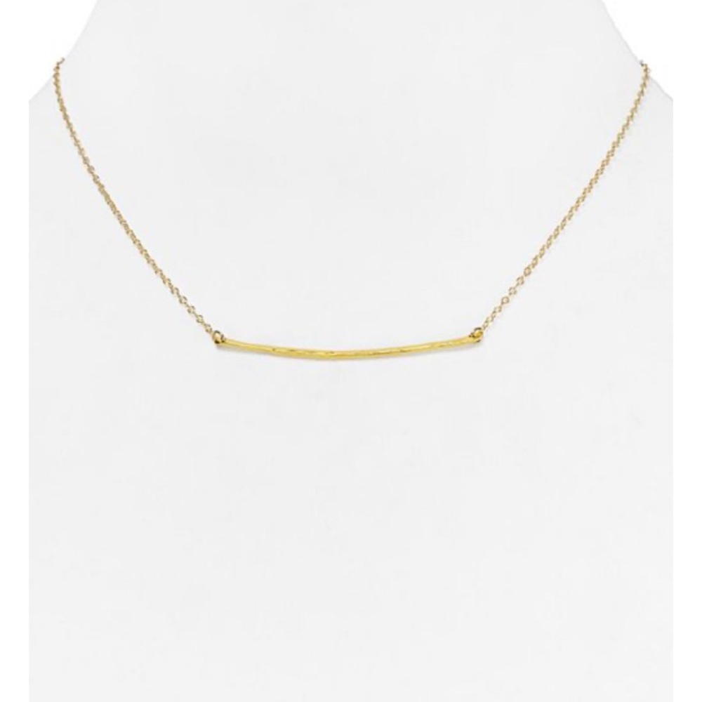 Gorjana Small Gold Taner Bar Necklace